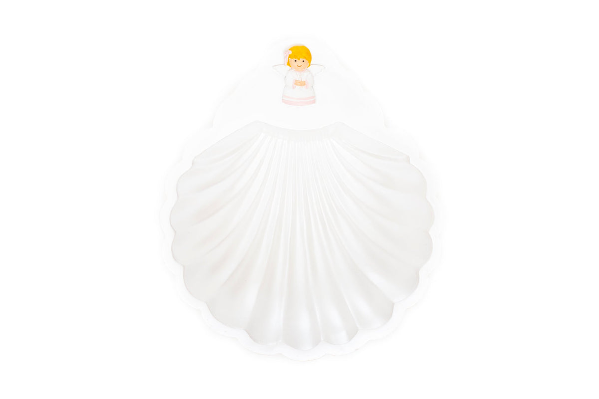 Baptism Shell Guardian Angel Girls | Divine Protection | Little Drops of Water